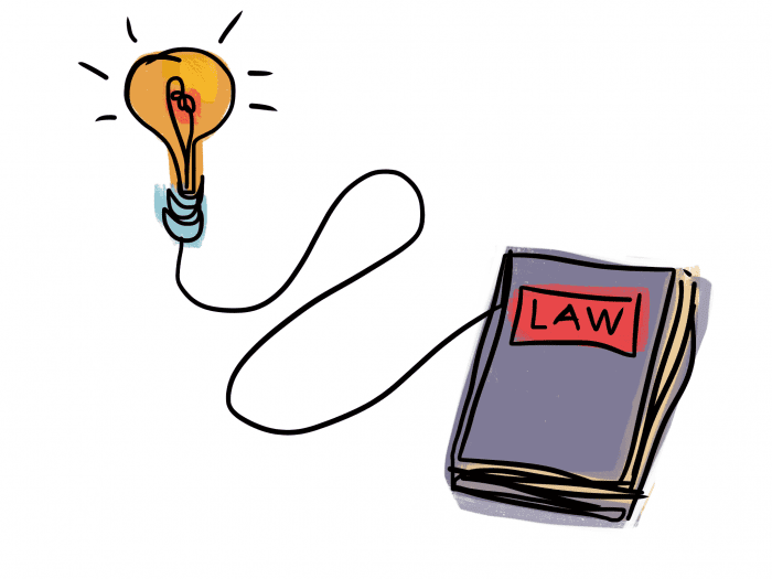 Law By Design - Redesign lightbulb illustration