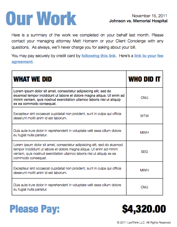 Legal Document Design - Legal Bill 4