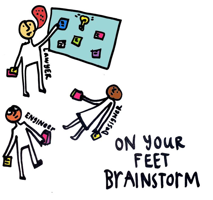 Legal Design Innovation - better brainstorming - on your feet