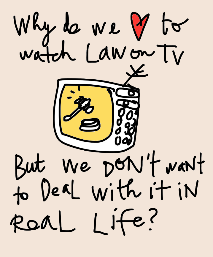 Internet as  legal help - why do we love to watch law and hate it in real life - color
